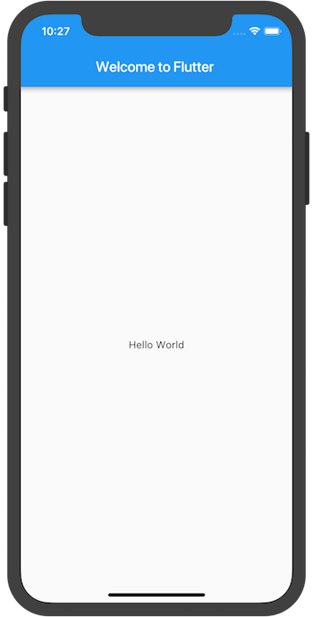 Hello world app on iOS