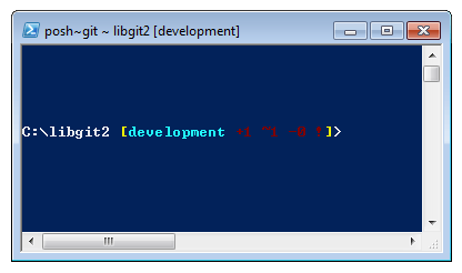 附带了 Posh-Git 扩展包的 Powershell。