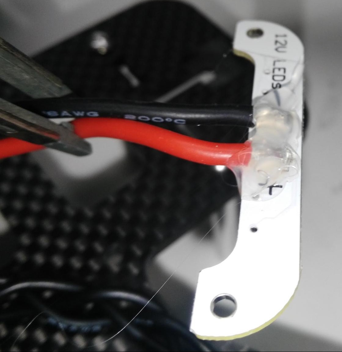 Use silicon to isolate LEDs from frame